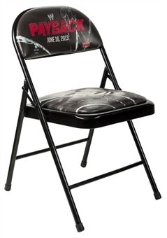 WWE Payback Multi-Signed Metal Chair (PSA/DNA)